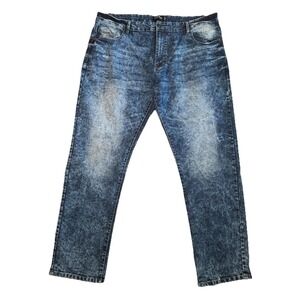 Southpole Jeans Mens 44x32 Blue Acid Wash Baggy Y2K Streetwear Denim